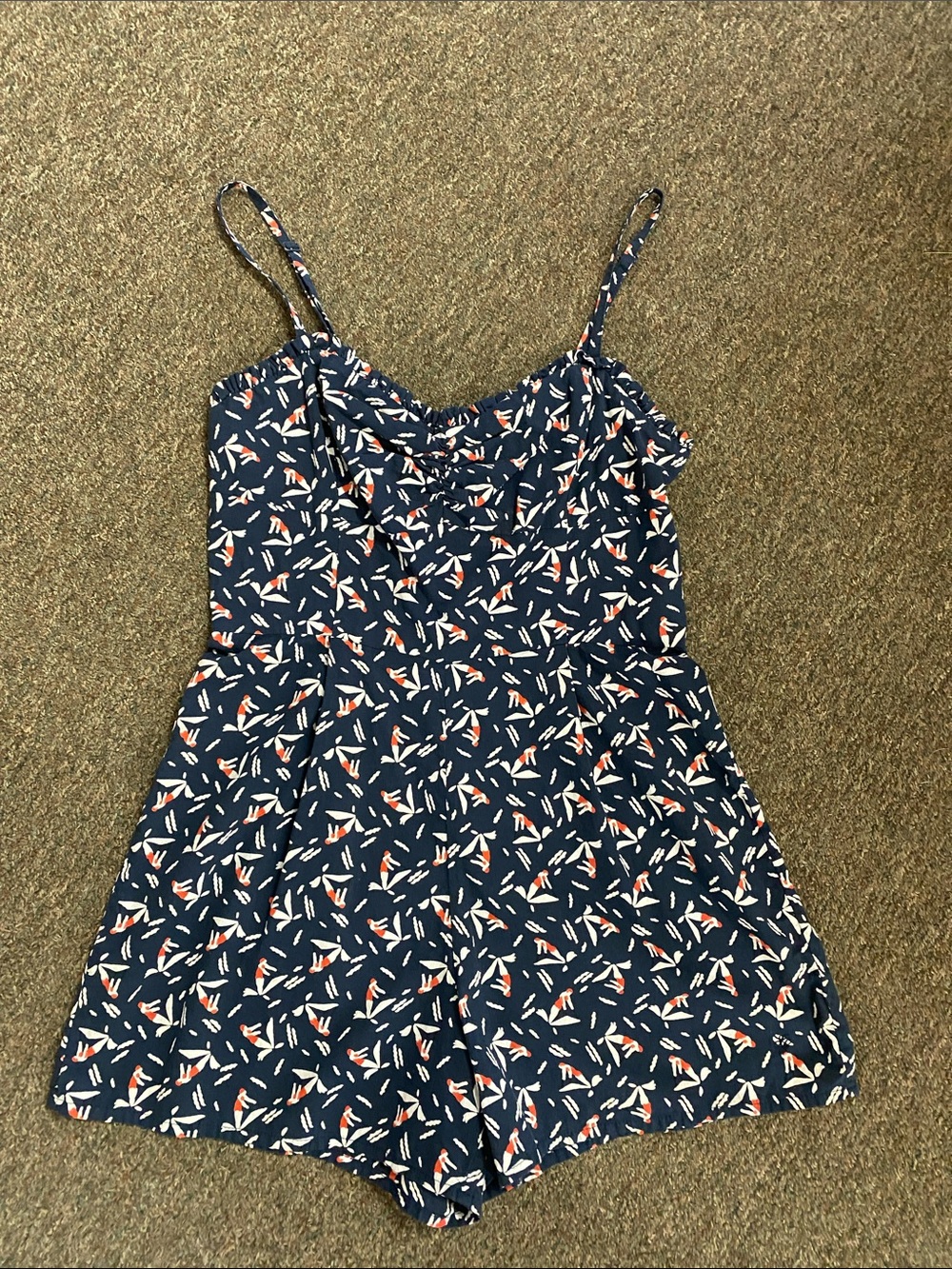 Jack Wills Navy Floral-Print Dress
